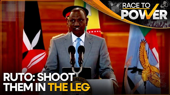 Kenya's President William Ruto Vows to Crush Protests, Says Will Not Allow Anarchy | Race To Power