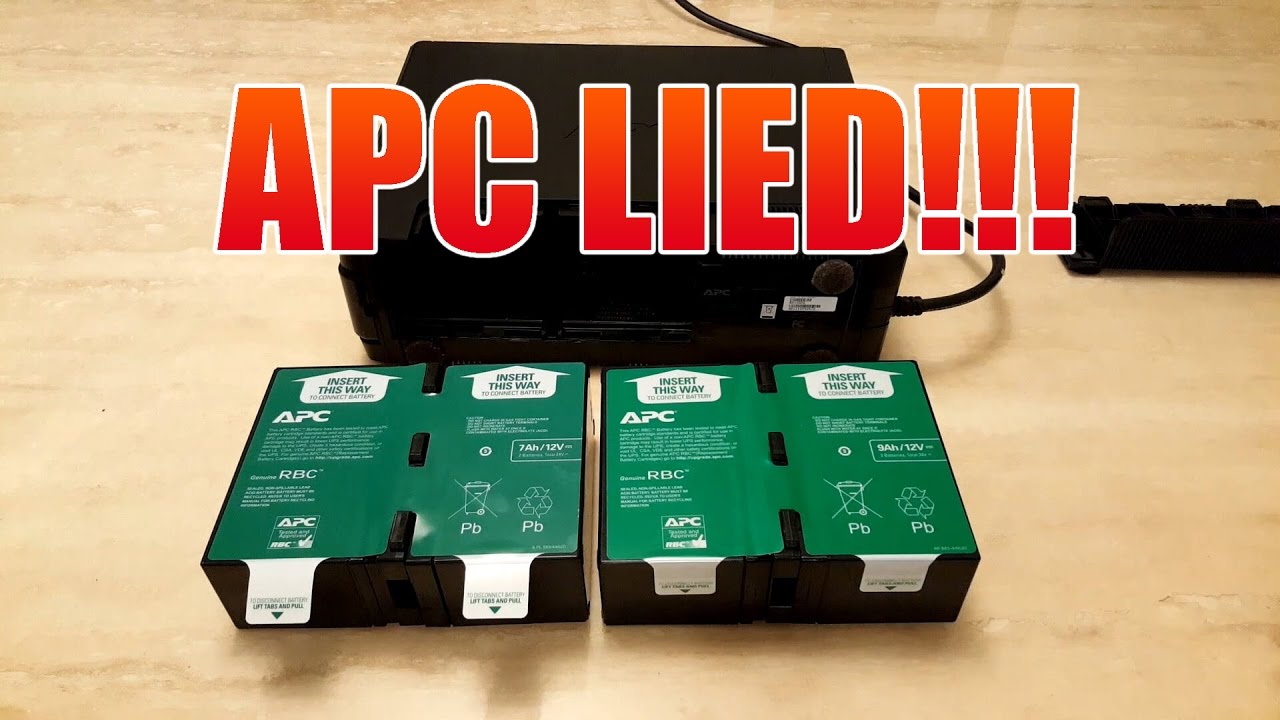 APC LIED!!! You can fit a bigger battery - YouTube apc battery wiring diagram 