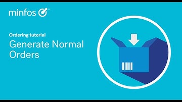 Generate Normal Orders in Minfos 2024