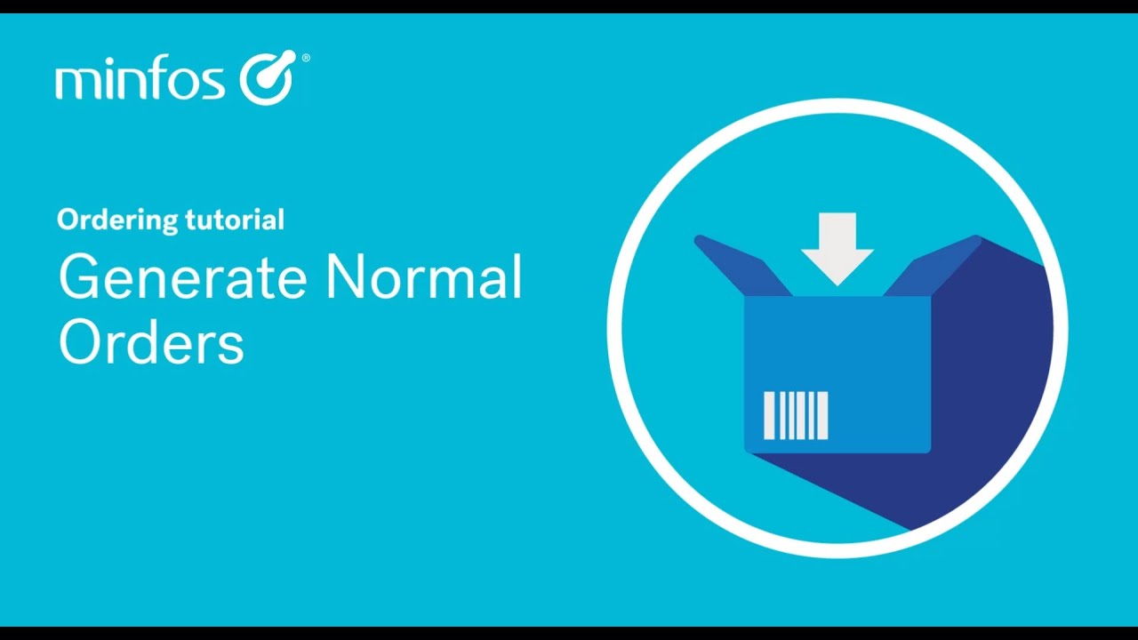 Generate Normal Orders in Minfos 2024 - YouTube