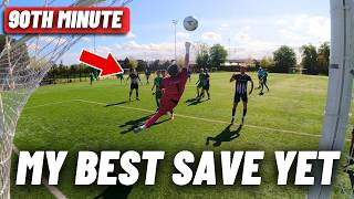 My BEST save in our BIGGEST GAME YET!! (Goalkeeper POV)