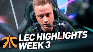 Fnatic Highlights | LEC Week 3