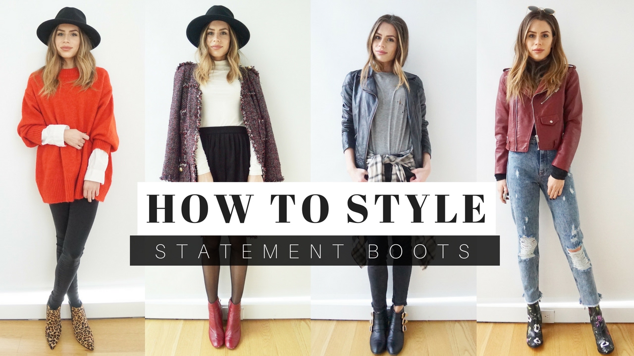 How to Style Statement Boots for Winter + LOOK BOOK - YouTube