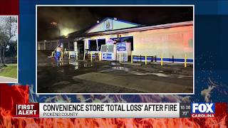 Convenience store 'total loss' after fire