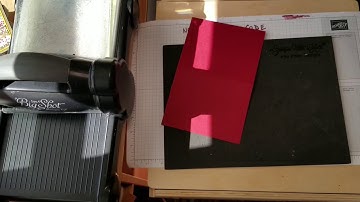 Fall Woodland Embossing folder tutorial