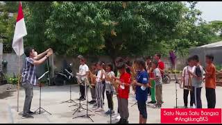Satu Nusa Satu Bangsa medley Bagimu Negeri ( Hari Sumpah Pemuda 2022 ) - Kelas Angklung BKS School