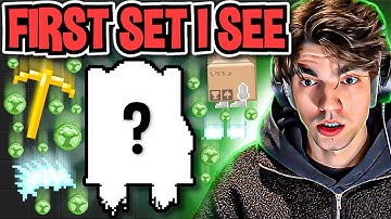 Most EXPENSIVE First Set I See Challenge in Growtopia