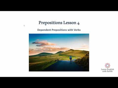 Dependent Prepositions