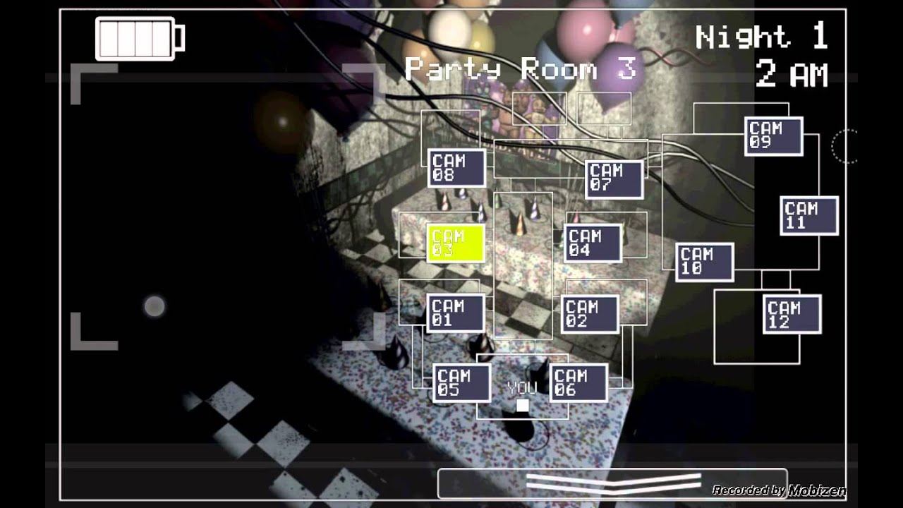 Карта камер ФНАФ 2