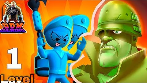 Plastic Army Battle Simulator Fast time Gameplay | Part 1 | level 1 | Android & ios gameplay