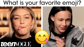 Gigi Hadid & Binx Walton Share 20 Surprising Personal Truths | Teen Vogue