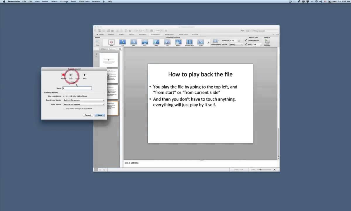 Instructions Powerpoint For Mac 2011