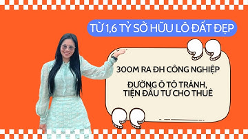 Chỉ từ tỷ 6 khu đất full thổ cư, xung quanh đầy đủ tiện nghi 300m ra DH Công Nghiệp