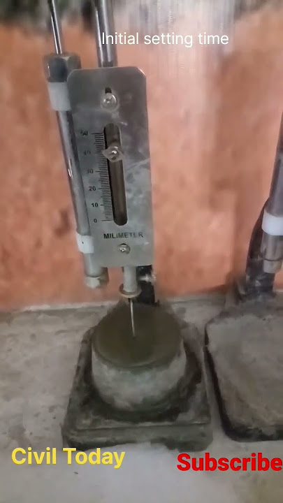 Initial Setting time using Vicats Apparatus