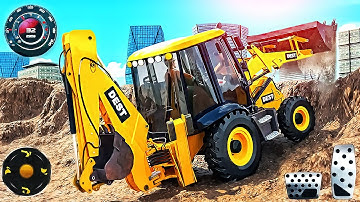 Real JCB Backhoe Loader - Excavator & Construction Vehicles Truck - Android GamePlay