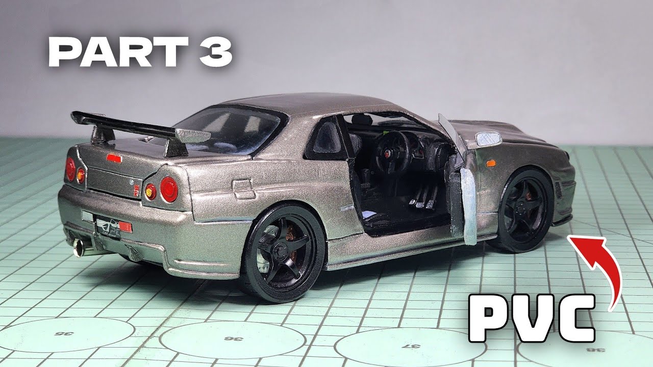 I built the interior for Nissan Skyline GT-R R34 | PART 3 PVC - YouTube