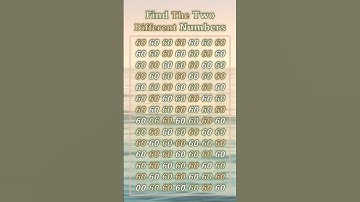 Find 👉 "The Two Different Numbers" 🤔 #brainteasers #fun #puzzle #shortsgame #games