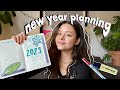 New Year Planning | reflecting, journal prompts, setting goals and bullet journal setup 2023 ✨