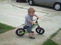 Mason and his strider bike the first week     striderkids.com