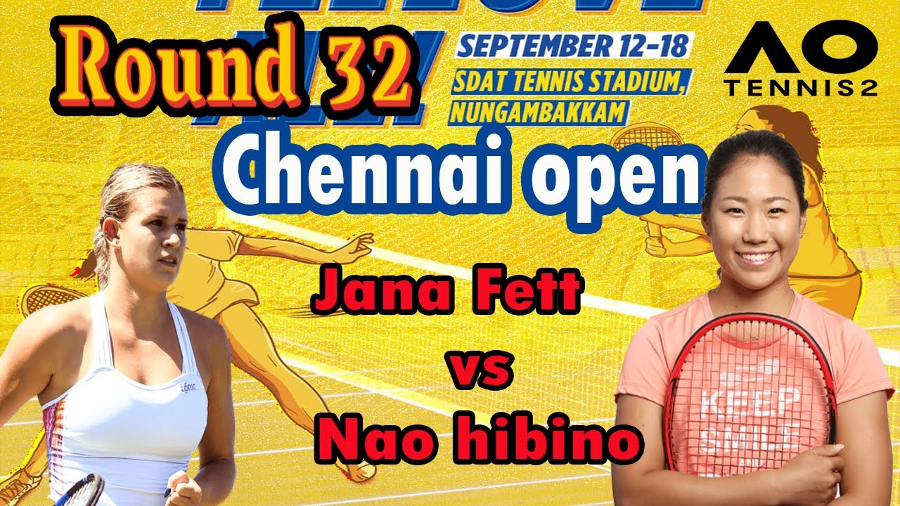 Jana Fett vs Nao hibino 🏆 ⚽ Chennai 2022 Open (11/09/2022) 🎮 (AO Tennis 2)