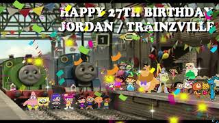 Thomas, Dora, Boots, Ami, Yumi And Their Friends Wishing Jordantrainzville A Happy 27Th Birthday