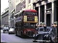 London Buses 1987-Routemasters at Aldgate, Bank &amp; Cornhill