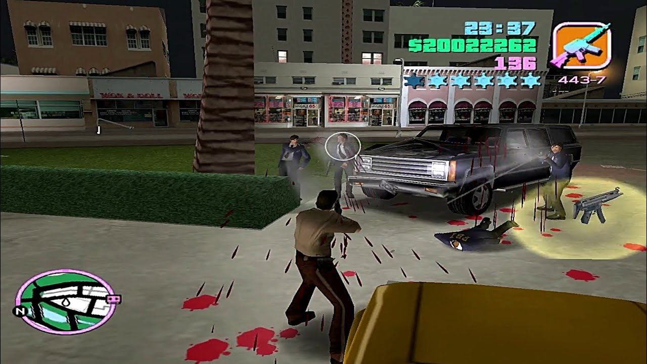 I Attacked  6 Six Star Police Army  Escape | GTA Vice City Original