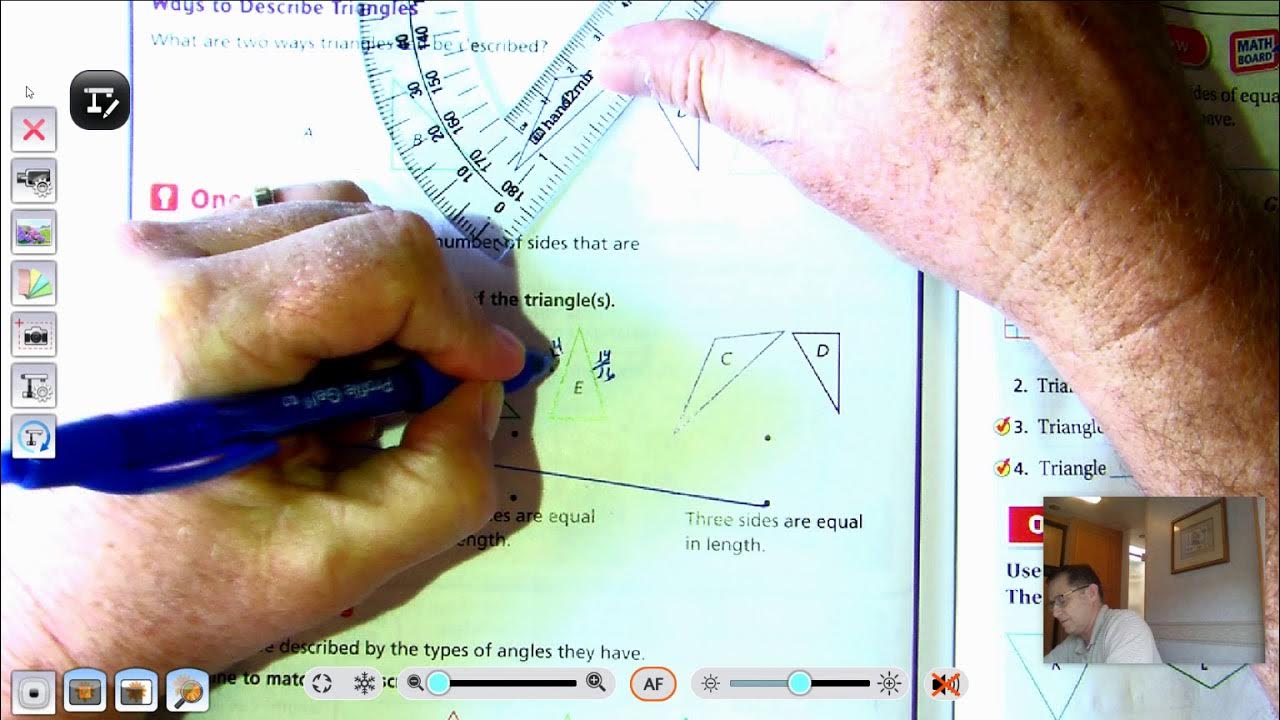 3rd grade GO Math Lesson 12.7 Describe Triangles pages 531534 YouTube