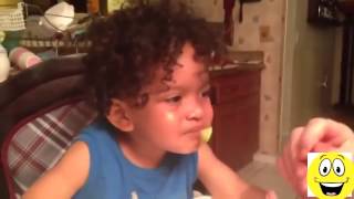 Приколы 2015   Самые смешные Приколы! Дети едят лимон