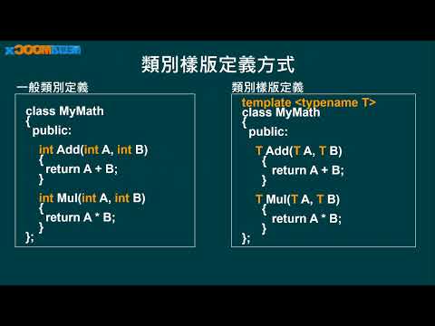 高中程式設計-語法篇_樣版 Template_類別樣版_類別樣版語法與結構說明_吳桐其
