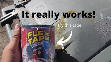 Flex Tape miracle repair - Trash can lid repair/thought - Yes it works