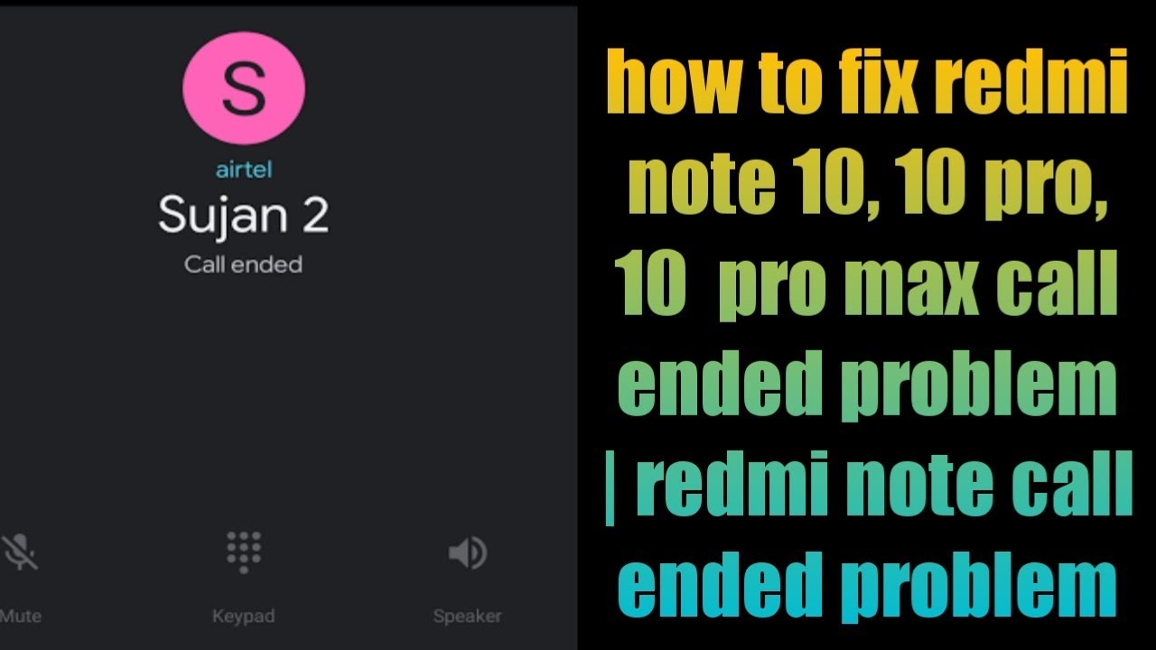 how to fix redmi note 10, 10 pro, 10 pro max call ended problem | redmi ...