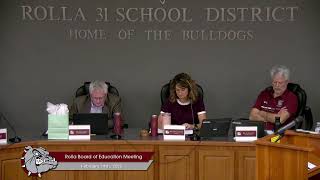Rolla Board of Education Meeting - February 19th, 2026