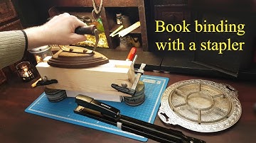 DIY Bookbinding: Using a Stapler and Staples. + Iron
