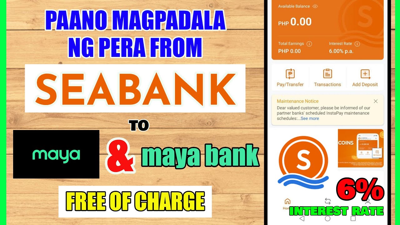 Seabank To Maya Or Maya Bank Seabank Money Transfer Mabilis Ba 
