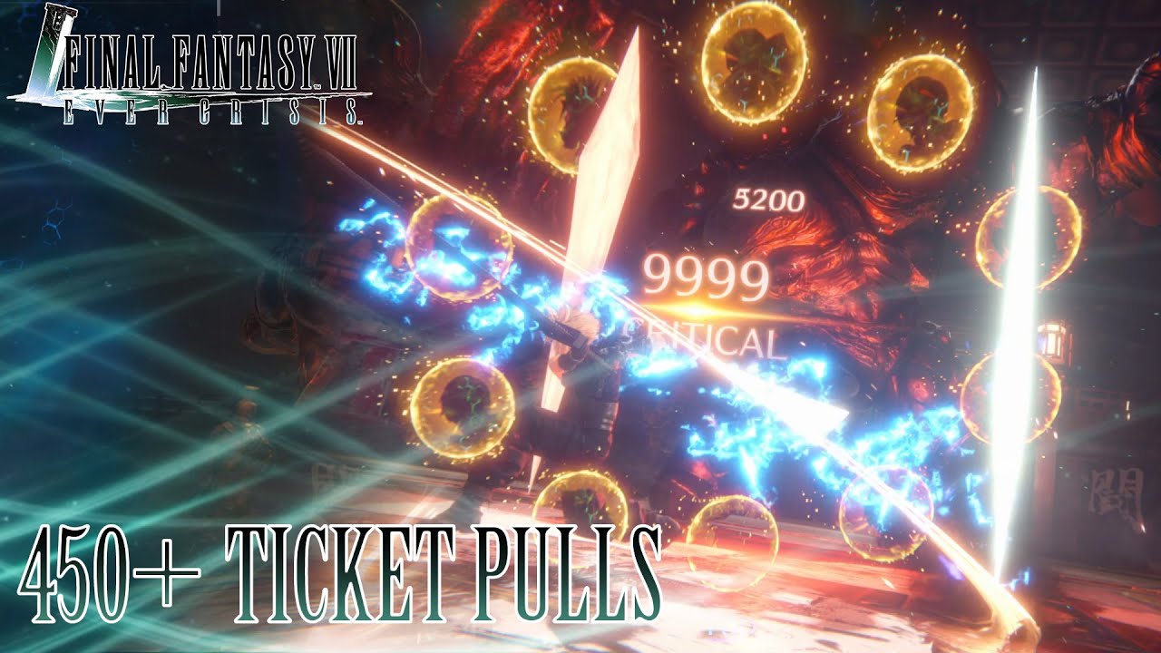 450+ ticket pulls - my luck keeps evolving || Final Fantasy VII Ever Crisis