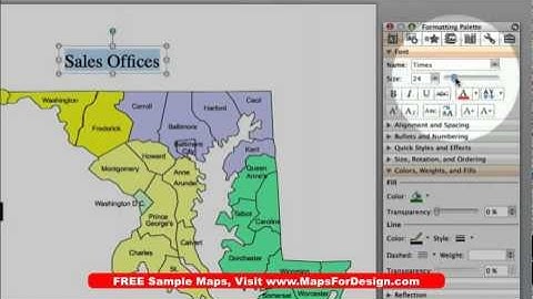 How to Add Text Labels to a State, County or Country Map in a PowerPoint Slide • MapsForDesign.com
