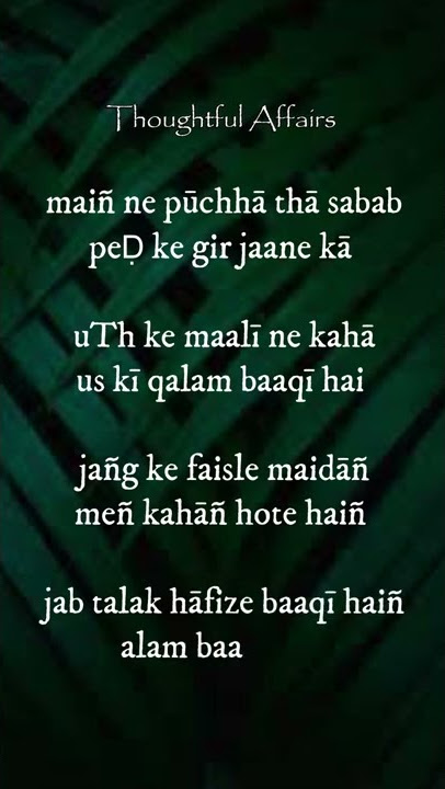 Nida Fazli Ghazal - Usko Kho Dene Ka Ehsas To Kam Baqi Hai | Urdu Poetry | Urdu Ghazal #shorts