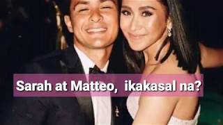 Sarah at Matteo, ikakasal na.