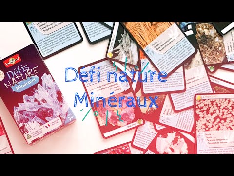 Présentation du jeu de société Défi Nature - Minéraux