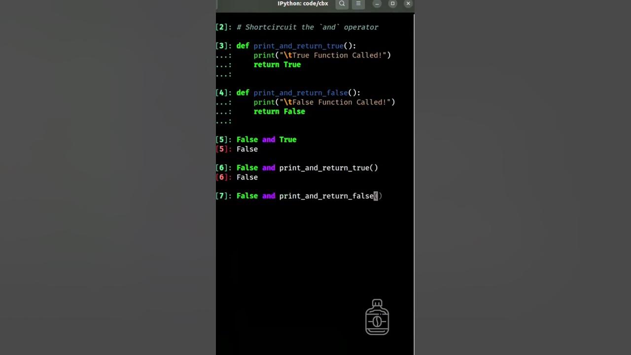 How Python short-circuits the `and` operator - YouTube