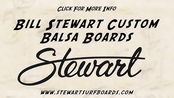 Bill Stewart Balsa Boards Annoucement