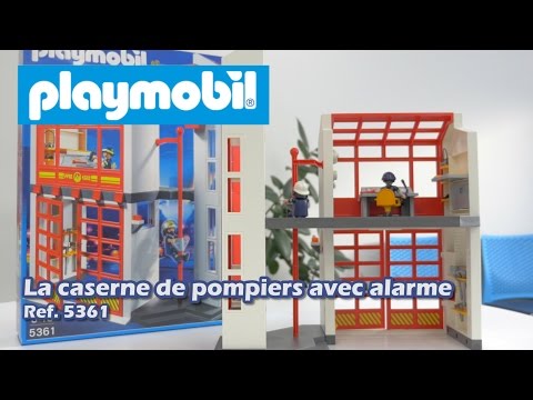 Playmobil 5361 : La caserne de pompier avec alarme (city action) 