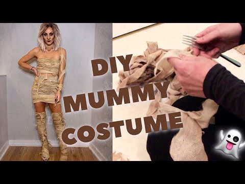 DIY MUMMY COSTUME! REAL LOOKING | beccaboo