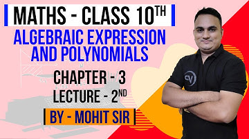 Algebraic Expression And Polynomials | Ch3 | Lec2 | By Er. Mohit Saxena | Mathematics | NIOS पाठशाला