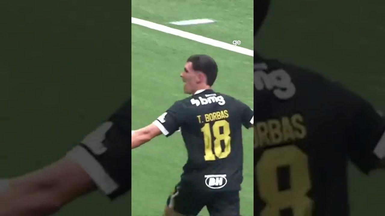 DE VIRADA E COM GOLAÇO! | ATLÉTICO-MG X SANTOS | #shorts | ge.globo