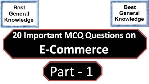 MCQ Question on Ecommerce Part 1 | Ecommerce mcq | Multiple choice Question on ecommerce | ecommerce