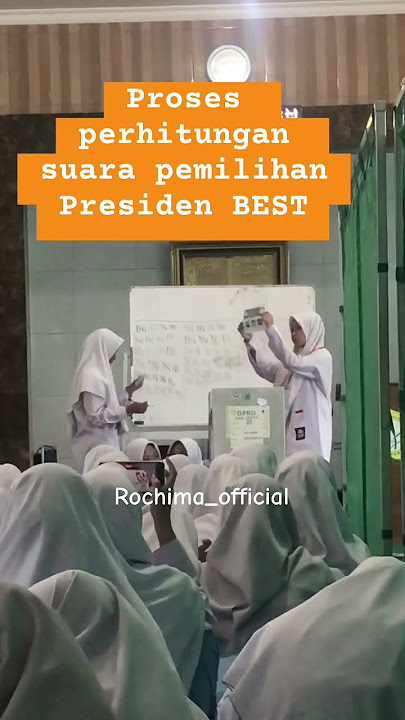 Proses perhitungan suara pemilihan presiden BEST #pemilu #presiden #sekolah #viralvideo #fyp #reels