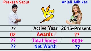Prakash Saput Vs Anjali Adhikari Comparisons 2021. Nepali Singer & Model.short Compare
