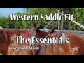 Western Saddle Fit - the Essentials